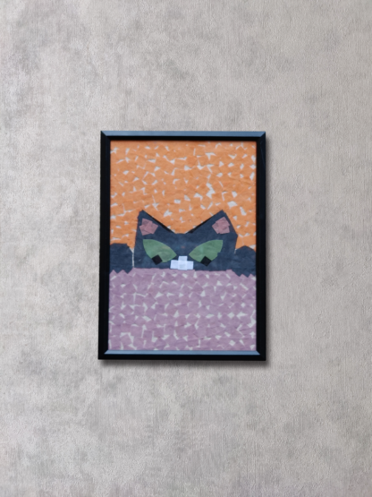 Grey Cat Art Frame